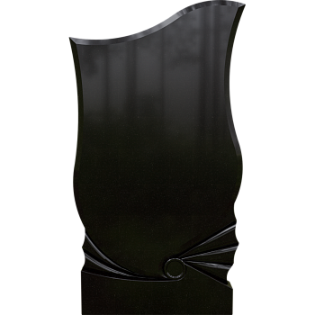 Черный гранит стела № 037 - 1100*600*70