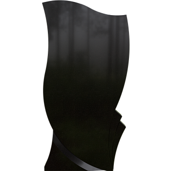 Черный гранит стела № 075 - 800*400*50