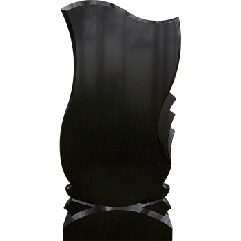 Черный гранит стела № 004 - 800*400*50