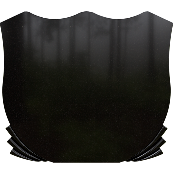 Черный гранит стела № 114 - 900*1000*70