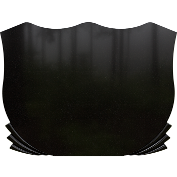 Черный гранит стела № 114 - 700*900*50