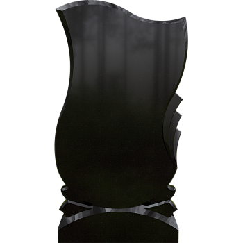 Черный гранит стела № 004 - 1100*600*70