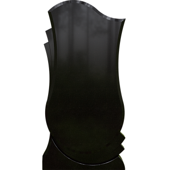 Черный гранит стела № 026 - 800*400*50