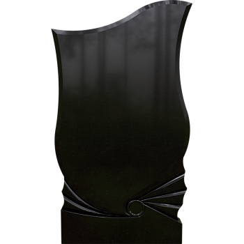 Черный гранит стела № 037 - 800*450*50