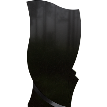 Черный гранит стела № 075 - 1100*550*70