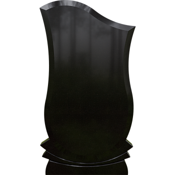 Черный гранит стела № 082 - 1100*600*70